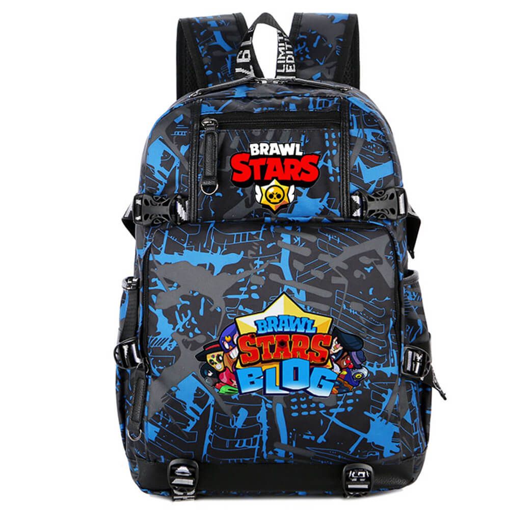 Zaino Sacco Brawl Stars Per Bambini – Corde Regolabili, Tasca Laterale, Design Ufficiale A Colori, Per Scuola E Gite