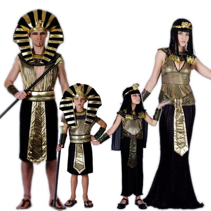 Halloween Cleopatra antiguo egipcio faraón traje cosplay vestidos de graduación niños niñas niños niños disfraces Halloween Cleopatra antiguo egipcio faraón traje cosplay vestidos de graduación niños niñas niños niños disfraces