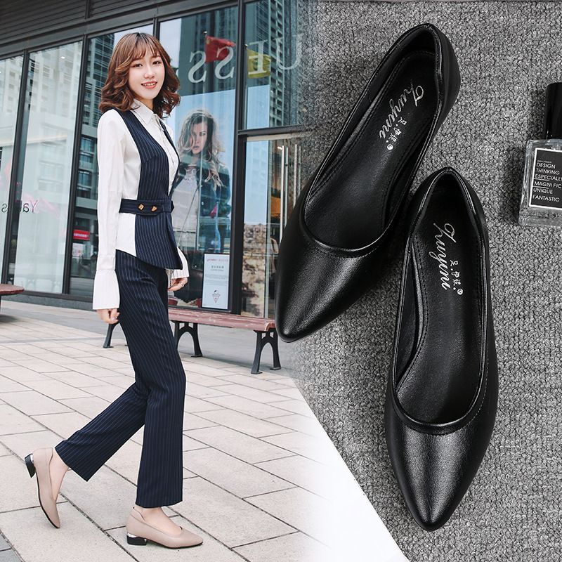 black professional work shoes