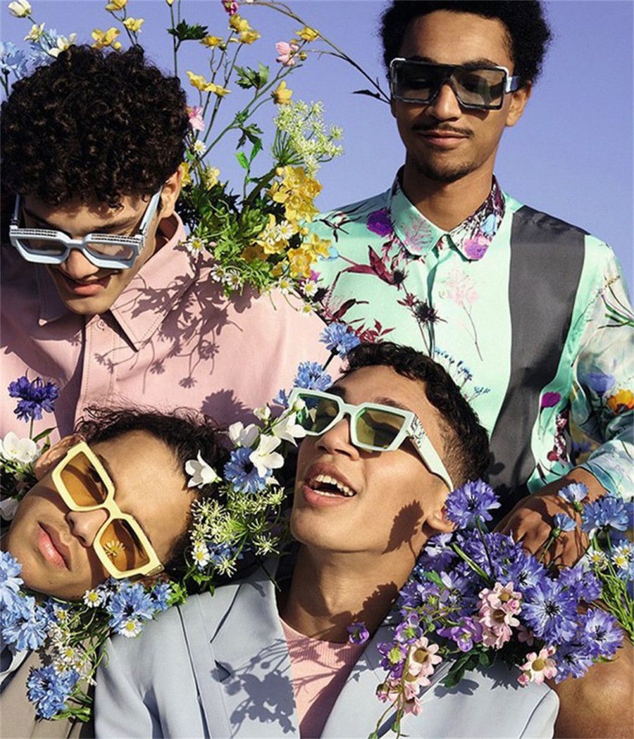 2020 New Fashion Luxury Brand Designer occhiali da sole quadrati