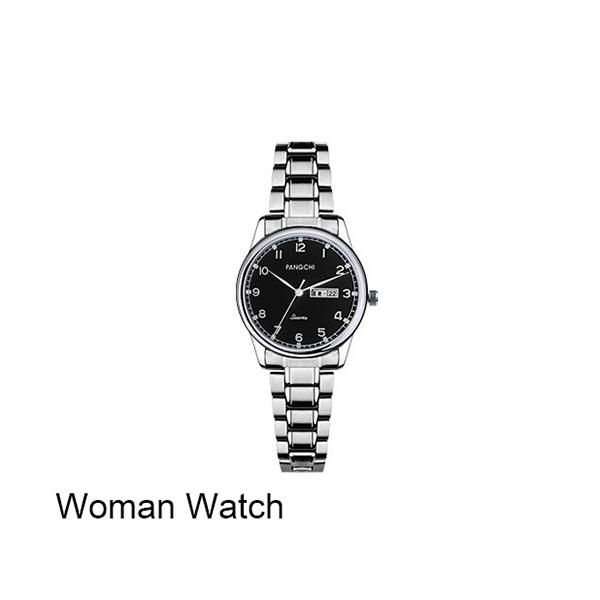 Kobieta czarna zegarek