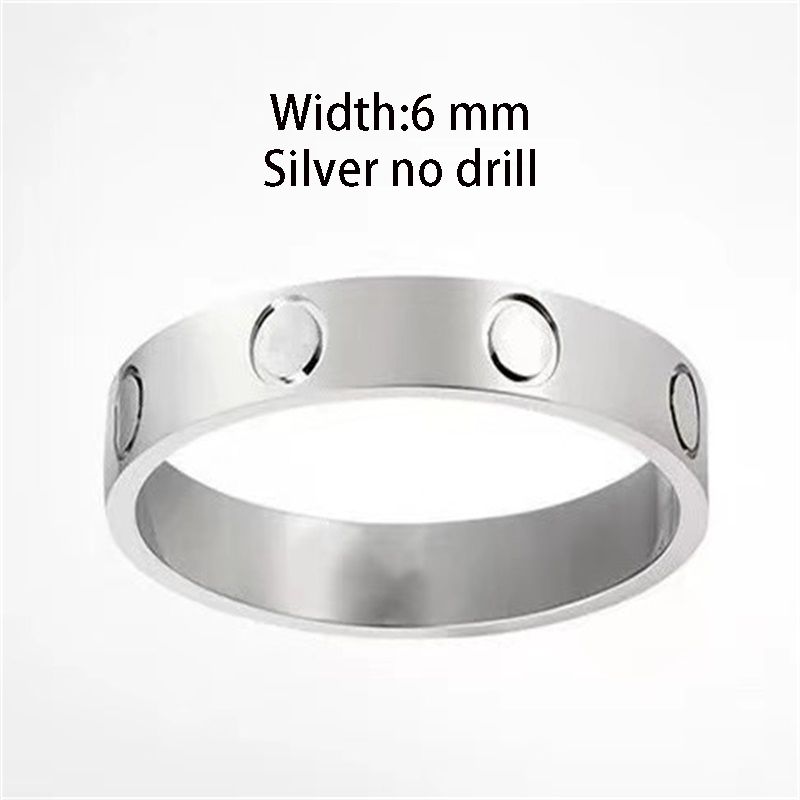 6 mm Silver no drill