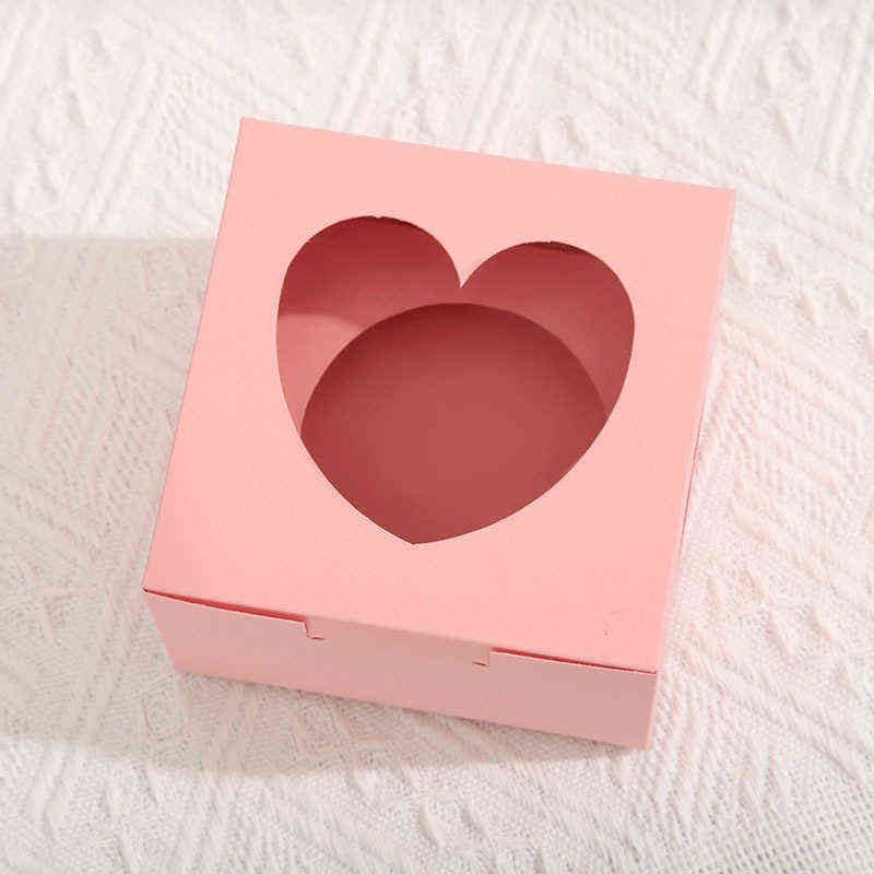 Hjärta rosa- (10x10x6.5cm)