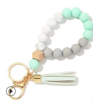 N ° 7 Bracelet Tassel Keychains