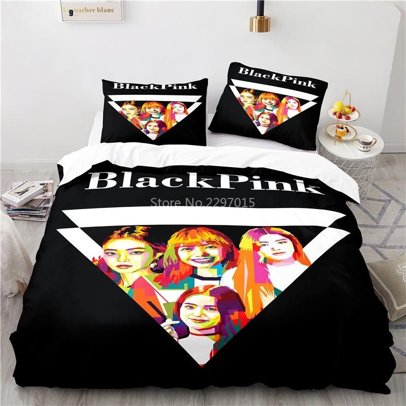 Satin Al Yatak Setleri Kore Sarkici Jisoo Jennie Desen Seti Keten Yatak Ortusu Nevresim Yastik Kilifi Tek Cift Ikiz Tam Kralice Kral 2 3 Adet Tl911 32 Tr Dhgate Com