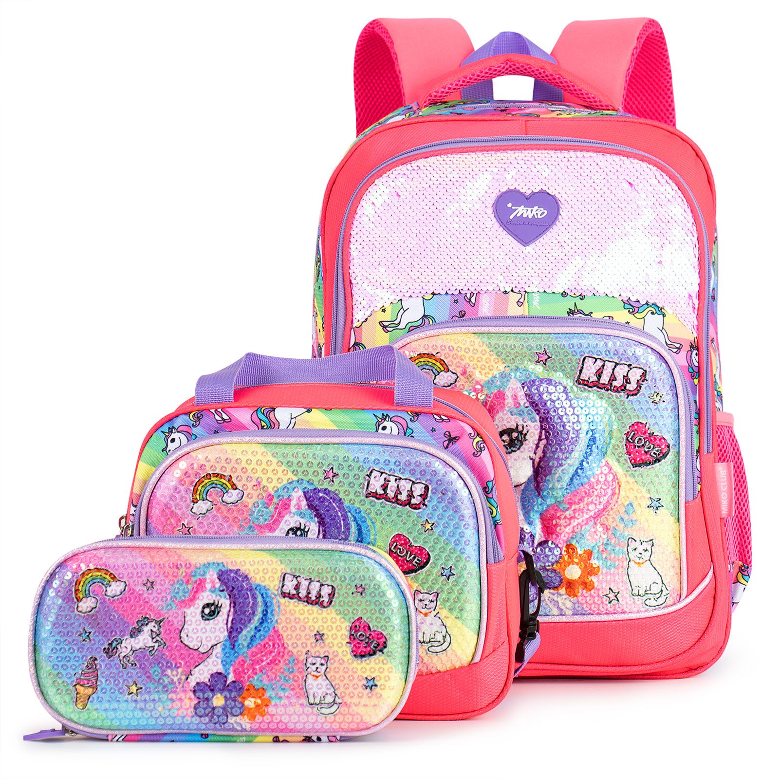 Compra Nueva Llegada Miko 2021 Diseño De Lentejuelas De Marca Unicorn 3D  Dibujos Animados Establecer Niños Niños Niños Bolsos De Escuela Mochila  Para Niñas WI Barato | Entrega Rápida Y Calidad | Es.Dhgate