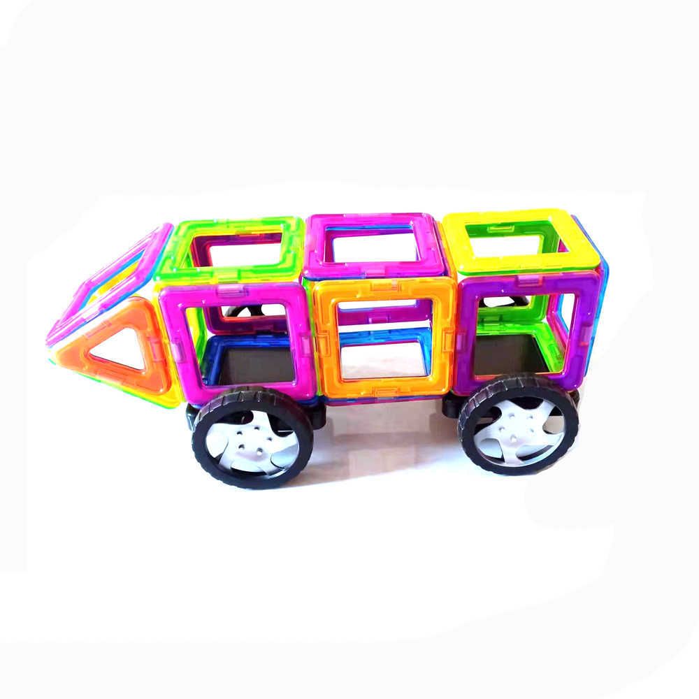 22pcs blocs de bricolage bloc magnétique enfants jouets voiture cadeau  Eocub aimant modèle bâtiment grand fer concepteur 3D bricolage modèle pour