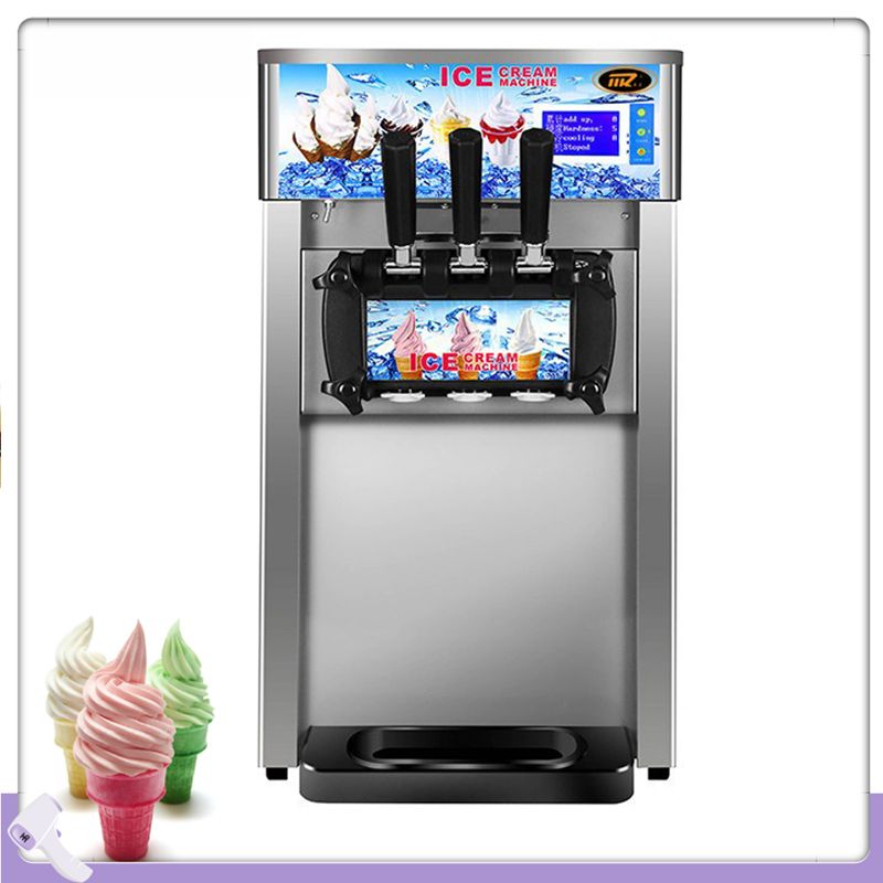 2021 Fully Automatic Soft Serve Ice Cream Machine English Operating