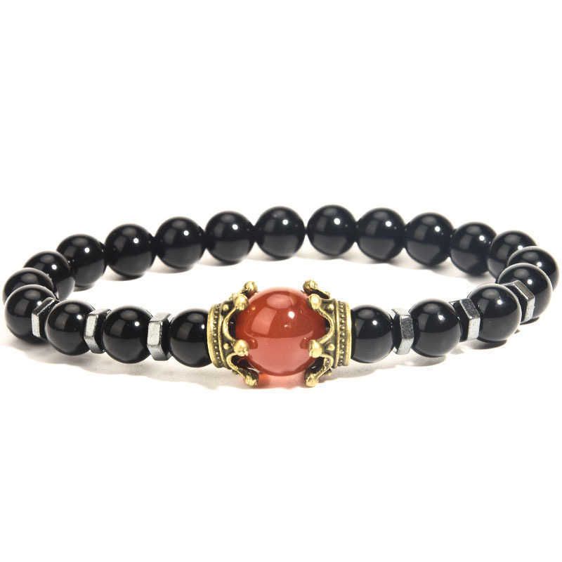 Bright Black / Red Agate