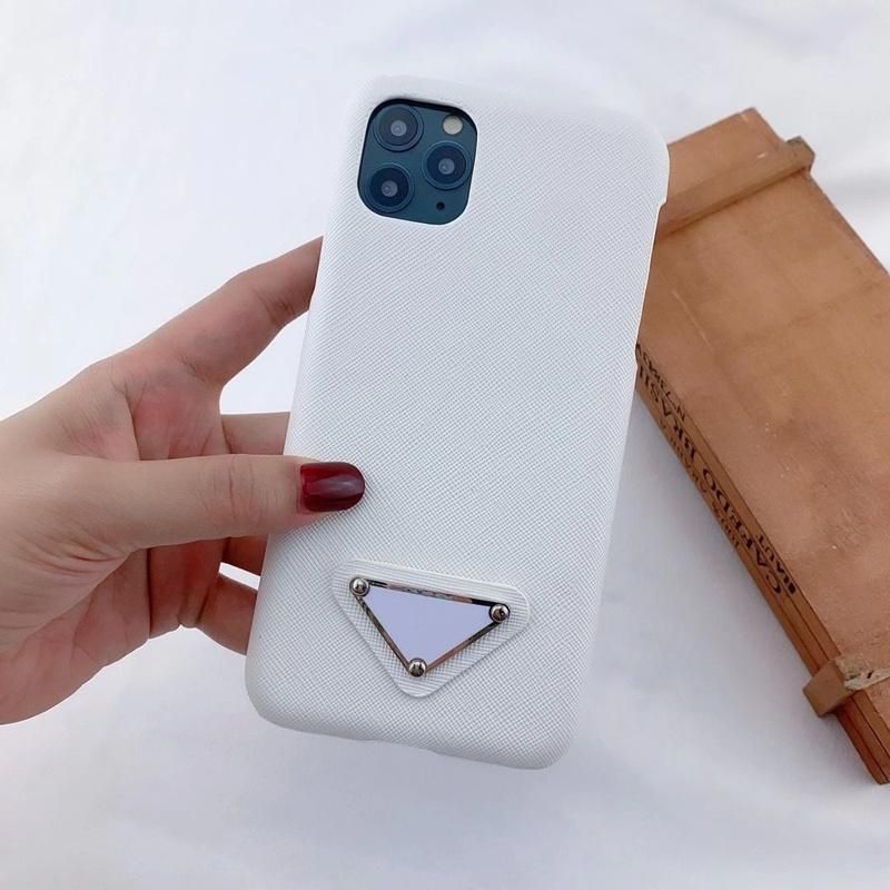 iPhone 11 Leather Designer Phone Case-White