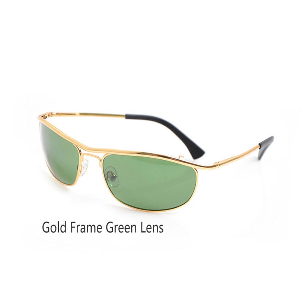 8012 Altın Çerçeve Yeşil Lens