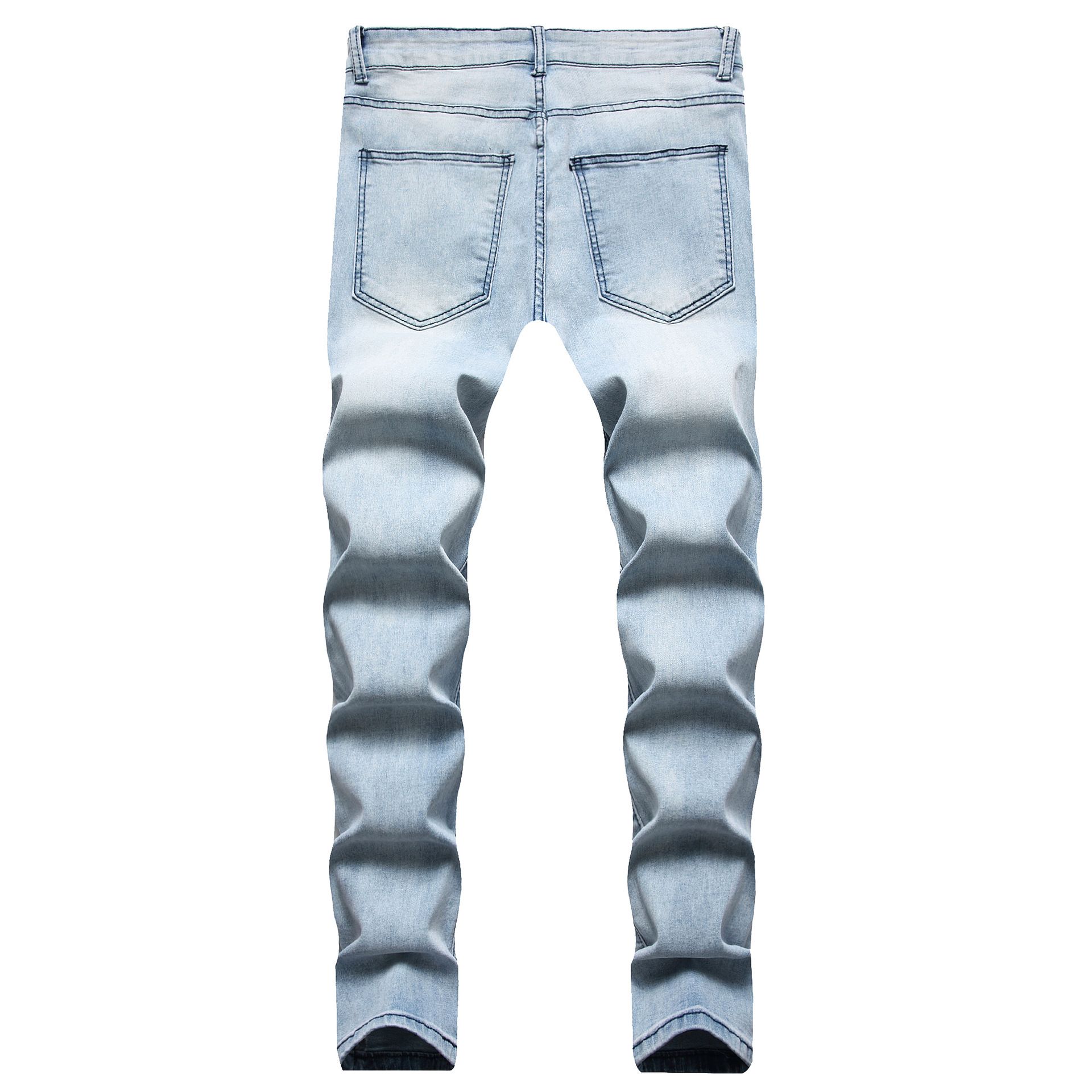 Compra Pantalones Vaqueros Para Hombre Slim Tasado De Algodón De Algodón  Pantalones De Mezclilla 2022 Estirado Rippado Skinny Biker Elástico Jean  Fit Rasguño Plus Tamaño Jean 2022 Barato | Entrega Rápida Y