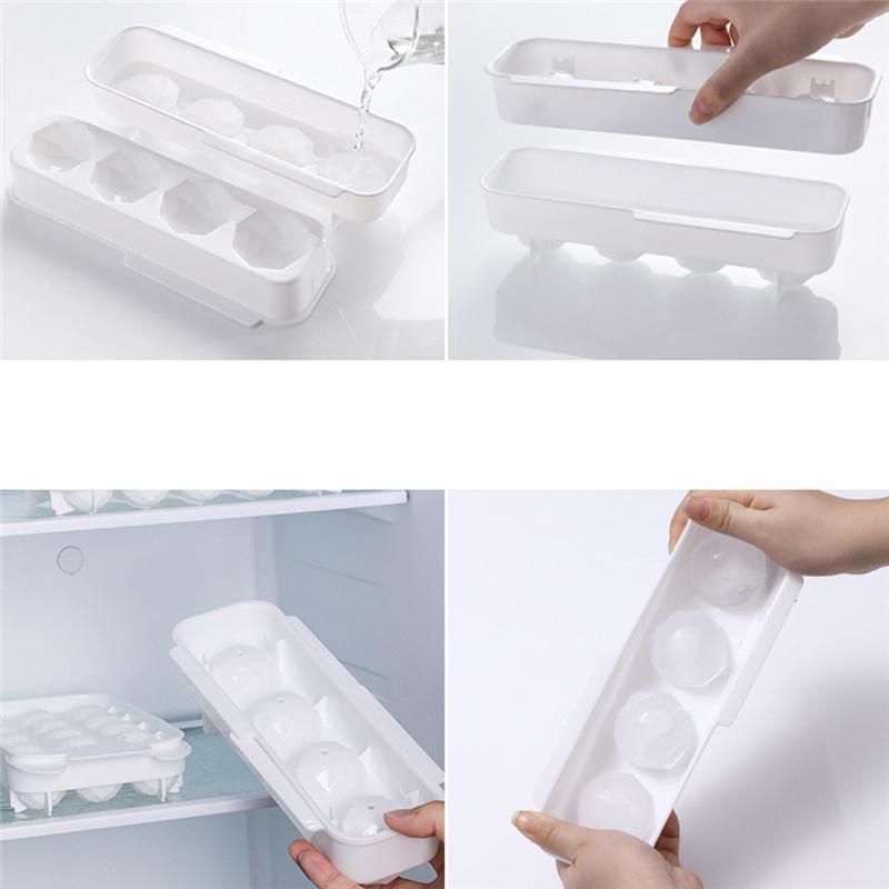 Plastic Whiskey Ice-Cube Ball Maker Mold Ball-Shaped Mould Party Bar Tray Round Plastic Whiskey Ice-Cube Ball Maker Mold Ball-Shaped Mould Party Bar Tray Round