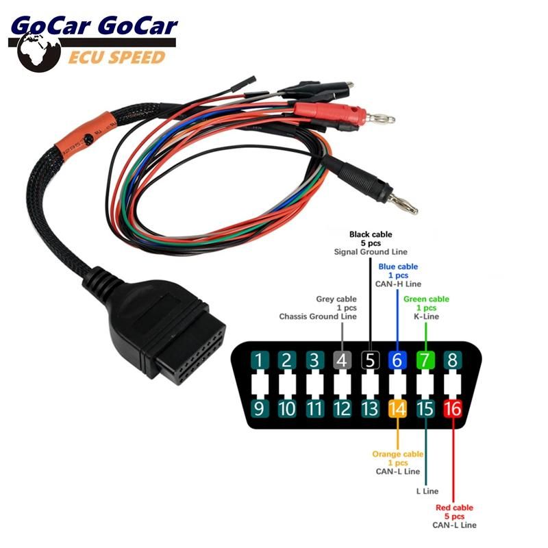 Car cables for MPPS V18 Breakout Tricore Cable OBD Breakout ECU Bench Pinout Cable
