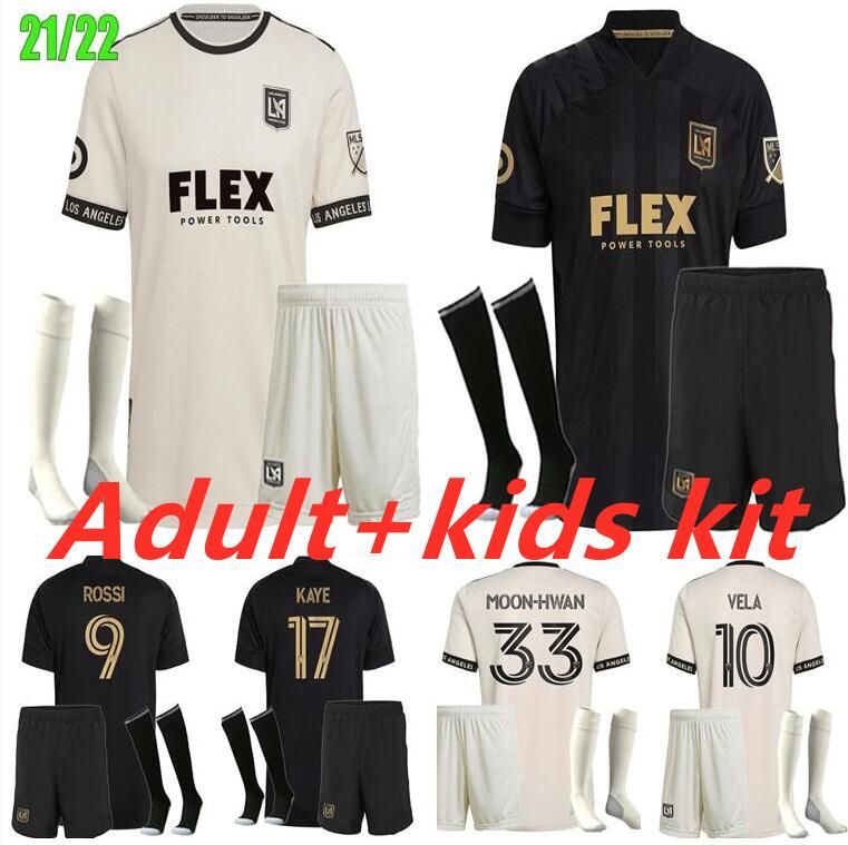 MLS 21 22 LA Galaxy Soccer Jersey 2021 2022 Carlos Vela Jerseys ZELAYA  ROSSI Los Angeles FC Black Primary WHITE Football Shirts From Lxj1111,  $15.54