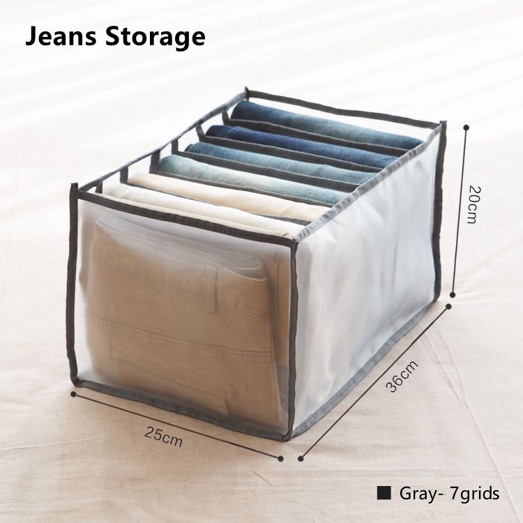 Grille de jeans gris