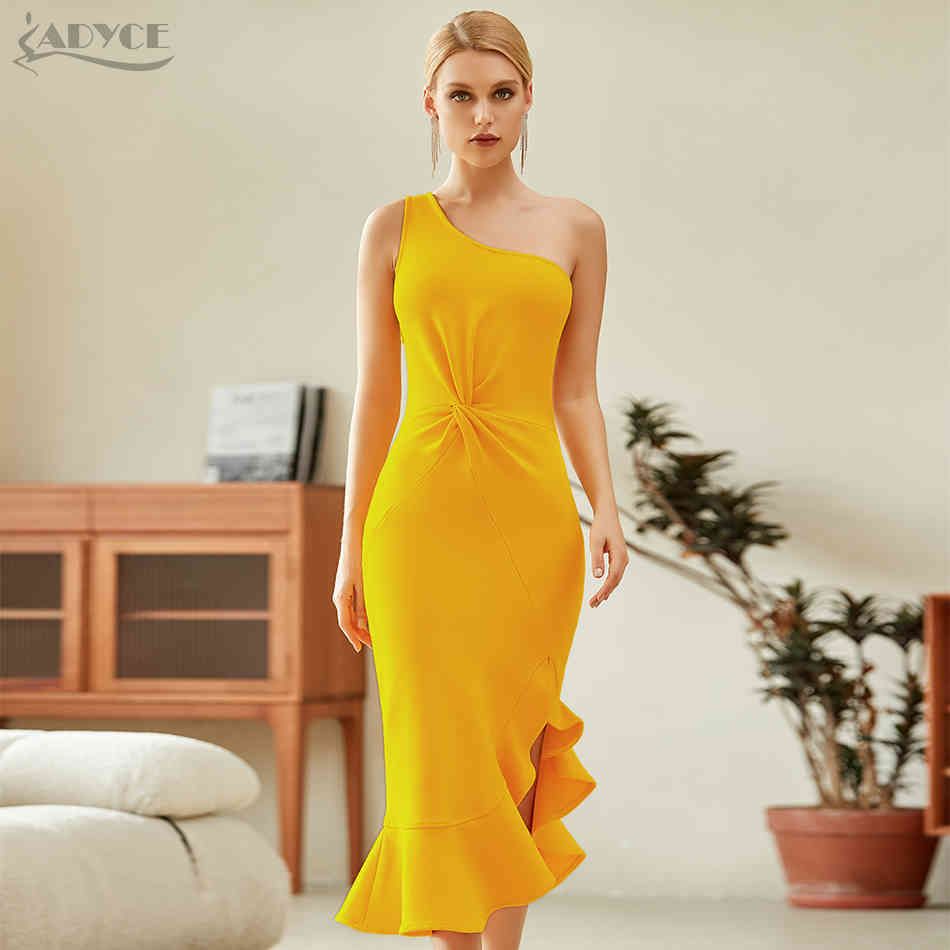 黄色の包帯ドレス
