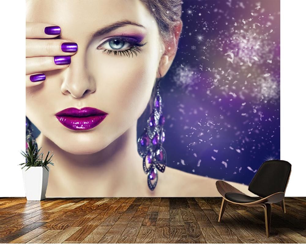Wallpapers Papel De Parede Fashion Makeup Beauty Model 3d Wallpaper Mural,bedroom Salon Hair And Shop Wallpapers Papel De Parede Fashion Makeup Beauty Model 3d Wallpaper Mural,bedroom Salon Hair And Shop