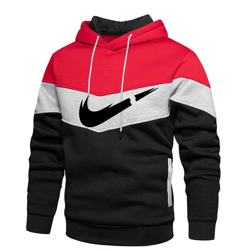 black and red moletom com capuz nike
