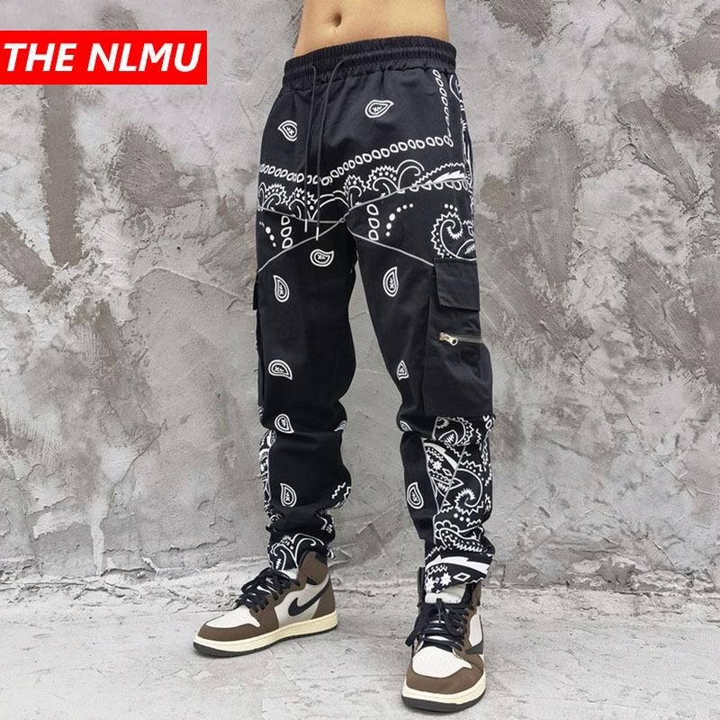 Compra HIP Bandana Patrón Impresión Pantalones De Carga Hombres Cintura  Elástica Joggers Pantalón 2021 Moda Streetwear Baile Pantalones WQ563  Hombres Barato | Entrega Rápida Y Calidad | Es.Dhgate