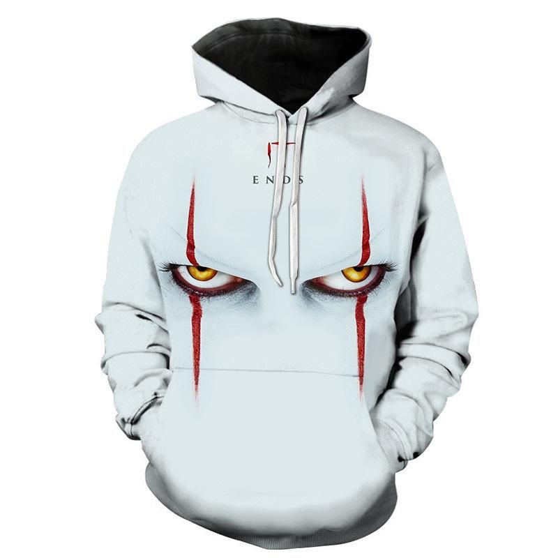 Sudaderas para hombres sudaderas llegada it capitero dos pel￭culas payaso pennywise stephen