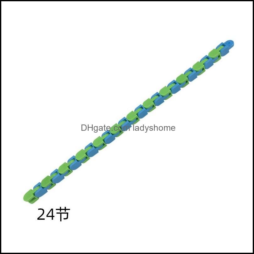 24 Łańcuch Link (niebieski zielony)