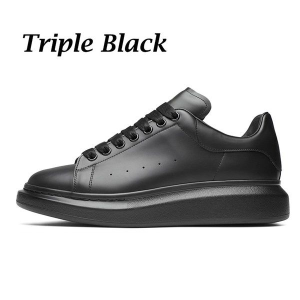 7 Triple Black Smooth Leather