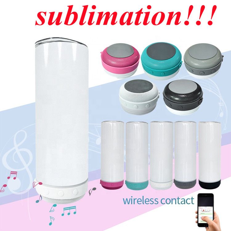 Wholesale Is_customized Wholesale!!!20oz Sublimation Bluetooth Tumbler