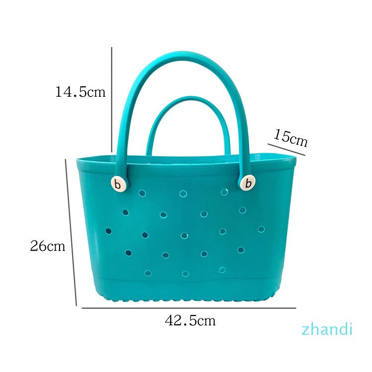 Inflatable Bubble Handbags Blow Up Waterproof Jelly Candy Colour Beach Bags 