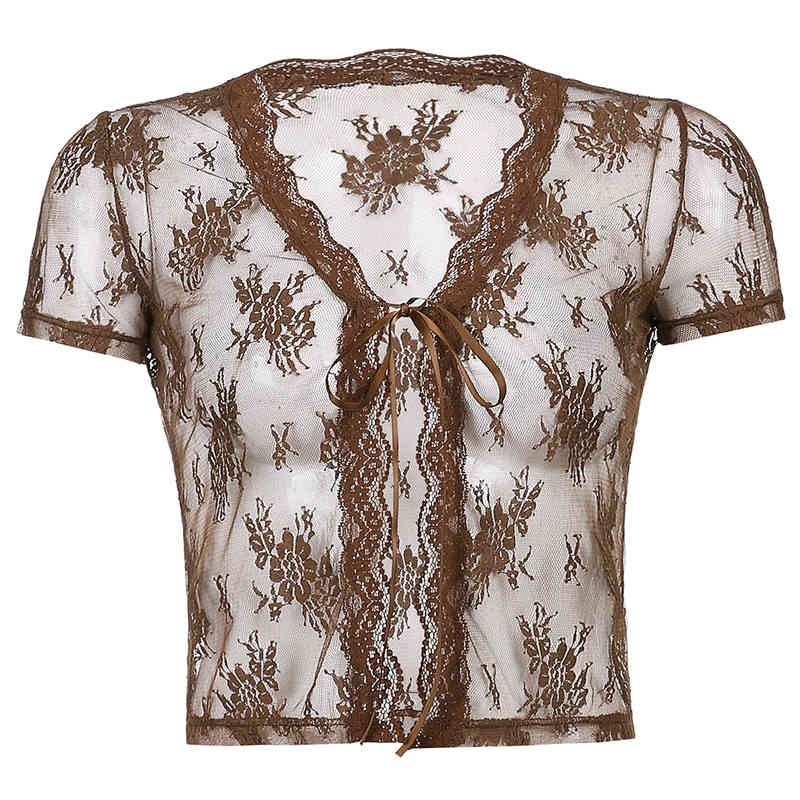 T-shirt marron