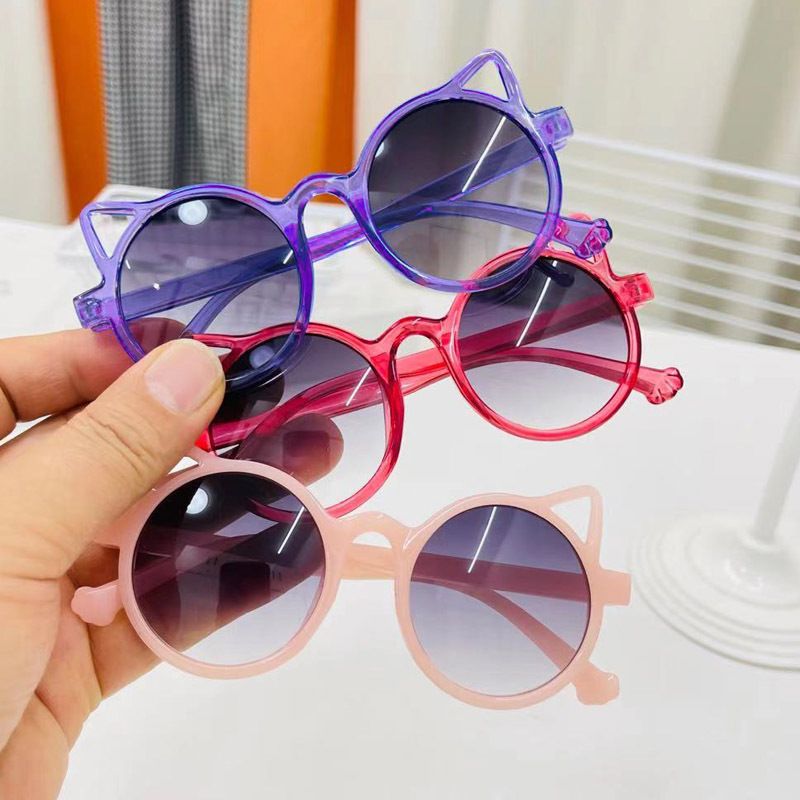 lentes de sol redondo UV400 Vintage infantiles Unisx-gafas de sol de ojo de gato para niños y niñas lentes de sol redondo UV400 Vintage infantiles Unisx-gafas de sol de ojo de gato para niños y niñas