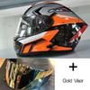 clear+gold 2 visors