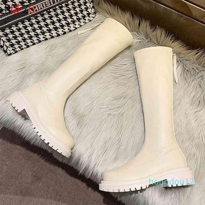 Compra HQFZO Mujeres Muslo Botas Altas Mujeres Casual Peluche Botas De  Rodilla Brand Designer Zip Damas Cuero Botas Largas Blancas Mujer Zapatos  2020 L0401 Barato | Entrega Rápida Y Calidad | Es.Dhgate