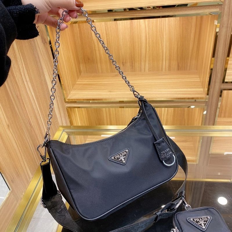 Prada Re Editition 2005 Three In One Undermary Сумка Дизайнеры Женской Сумки Водонепроницаемая Нейлоновая Цепь Плеча Через Плечо От 10 103 руб.
