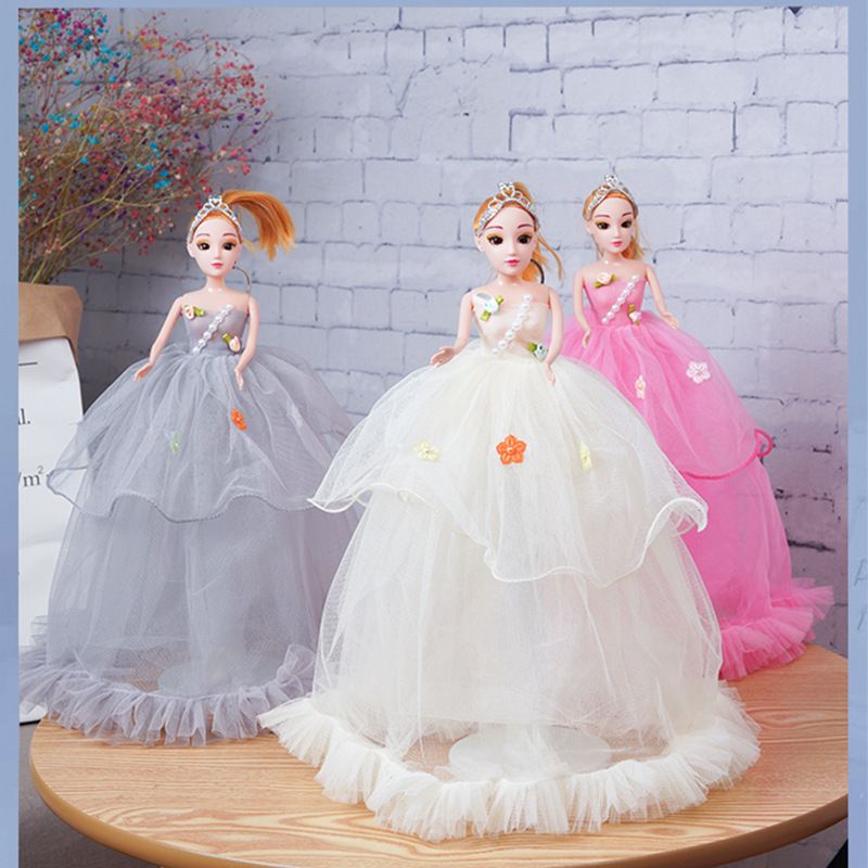 landheer vieren long Cute Barbie Doll Wedding Party Decoration Princess 40 Cm 3D Childrens  Creative Toy Girl Birthday Gift From Loveintheair, $4.93 | DHgate.Com
