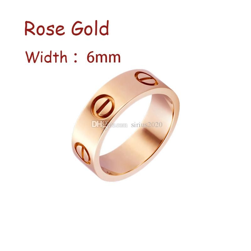 ＃5-rose Gold（6mm） - 愛のリング