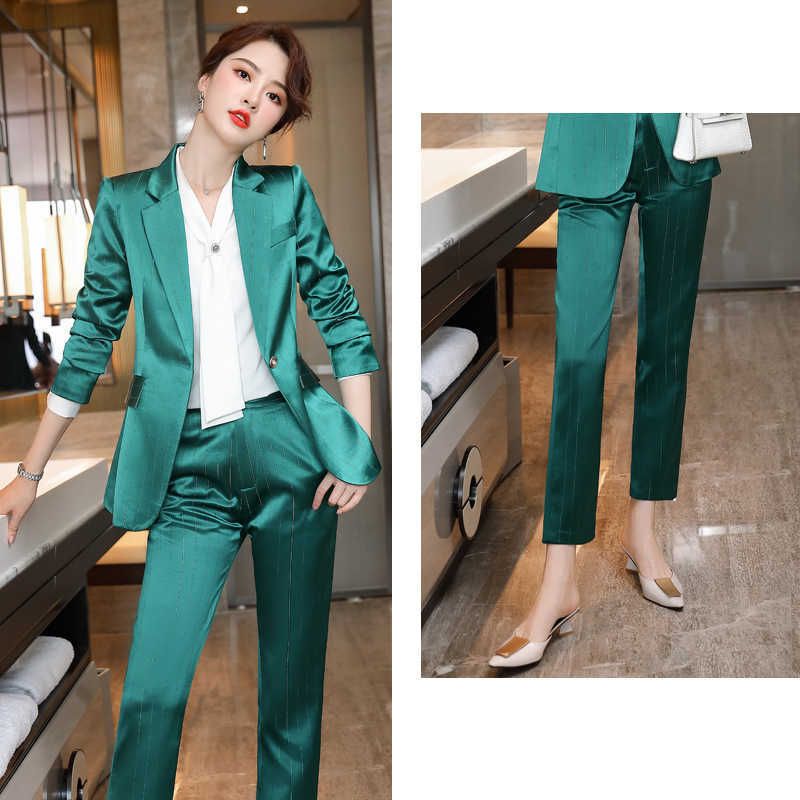 Pantaloni blazer verdi