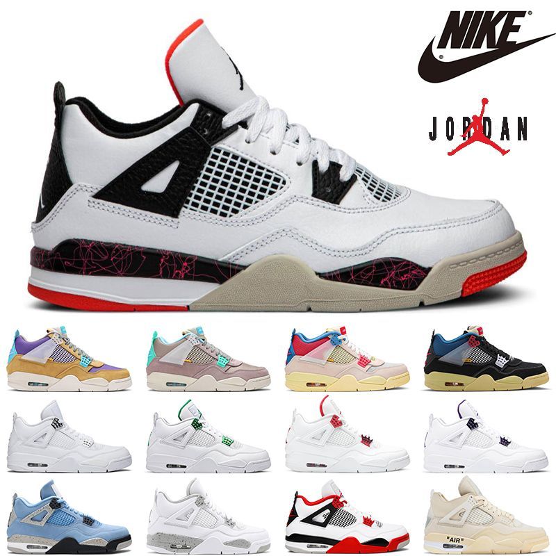 jordan 4 branco e azul