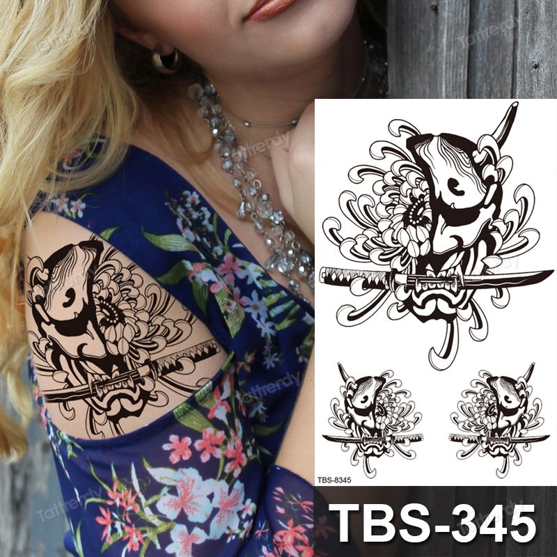 Waterproof Temporary Tattoos sticker tattoo stickers Dark Moon wolf tiger rose flower Girl Japanese Geisha Body Waterproof Temporary Tattoos sticker tattoo stickers Dark Moon wolf tiger rose flower Girl Japanese Geisha Body