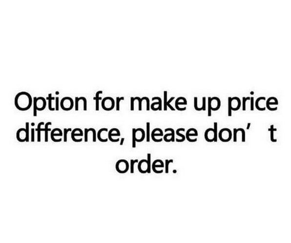 Make Up for difference