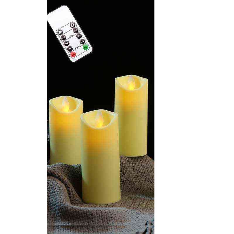 3 candele 1 remoto