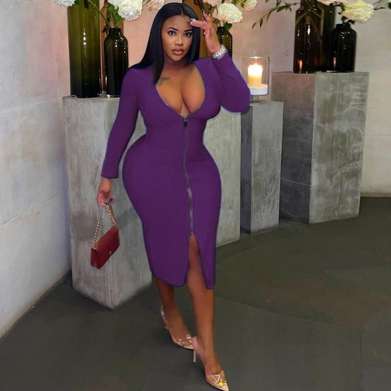 cleavage dresses plus size