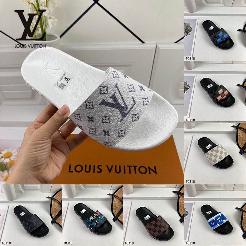 Louisvuitton Louis Vuitton Slippers LV Merk Designer Dia's voor Mannen  Vrouwen Mode Luxe Witte Rode Platte Bottoms Sandalen Dia LV584