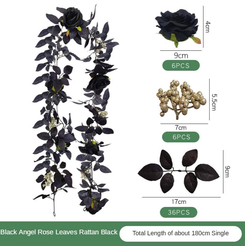 Rose Leaf Black