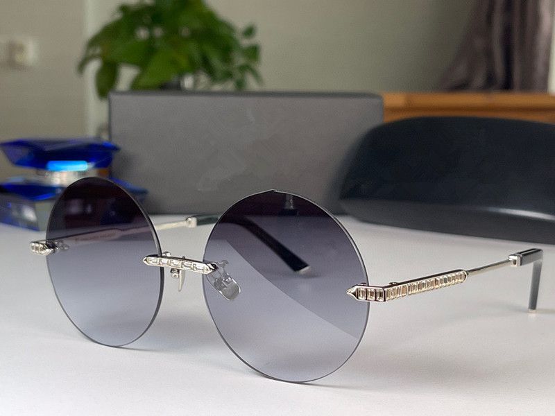Summer Sunglasses For Men and Women style AK Anti-Ultraviolet Retro Plate Round Frameless Special design Eyeglasses Random Box