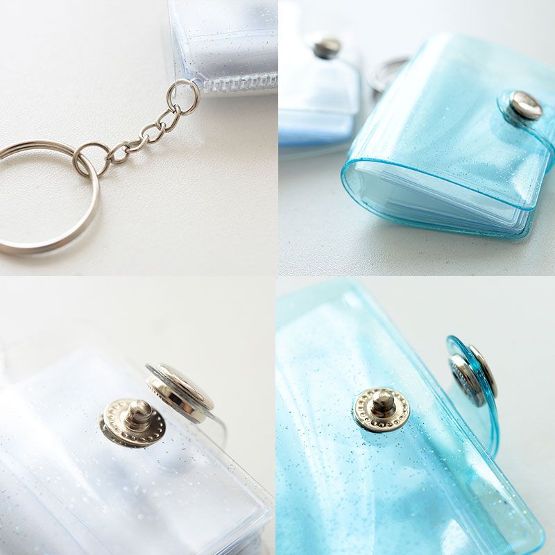 Personalized Mini Photo Keychain, Small Custom Leather Memory Photo,  Picture Keychains Personalized Album, Mini Cute Key