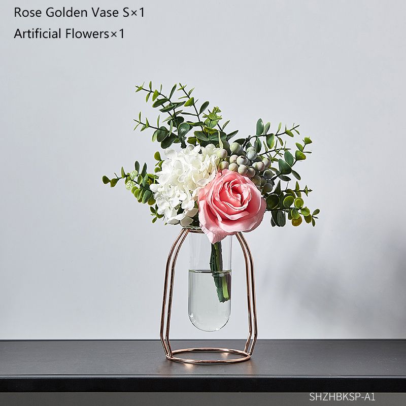 a Rose Golden Vase s