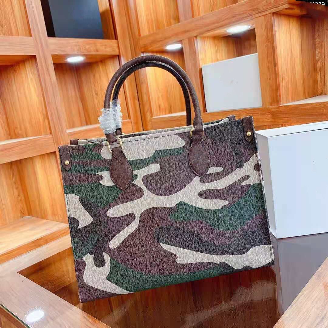 Bolso de mujer camuflaje bolsa de compras impresión chicas moda bolsas de mensajero mujer de