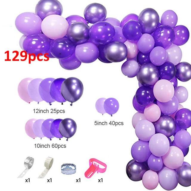 129pcs balloons set