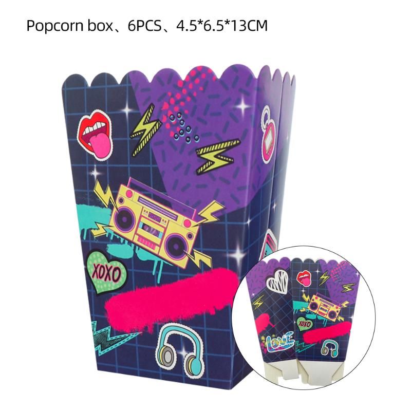 6pcs popcorn boxes
